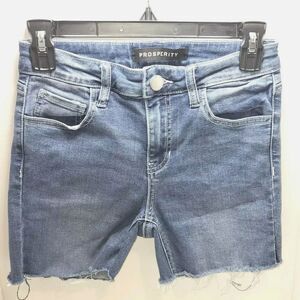 PROSPERITY Women's Distressed Fray Hem High Waist Shorts